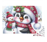 Pingouin 1000 Pièces Xmas Pingouin & Snowman Puzzle Adulte Carton sans Odeur Anti-Stress Stimuler l'esprit pour Couples Livraison Rapide Édition Limitée 70x50cm/1000pcs