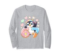 Pingouin 6-7 Meme T-Shirt avec Glace - Humour Animal Manche Longue