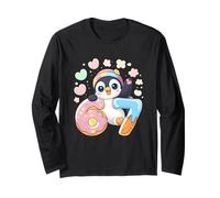 Pingouin 6-7 Meme T-Shirt avec Glace - Humour Animal Manche Longue
