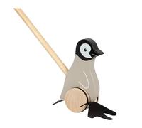 Small Foot Design Jouet à pousser Pingouin en bois 12494 Apprendre à marcher Dès 18 mois Coloré