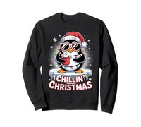 Pingouin Amusant Chillin Through Christmas Holiday Sweatshirt