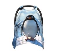 Pingouin Antarctica Ice Housse de siège de voiture pour bébé, multi-usage, respirante, pour maman, poussette, pare-soleil doux, cadeau de fête prénatale