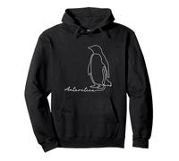 Pingouin Antarctique Recherche Antarctique Ligne Dessin Souvenir Sweat à Capuche