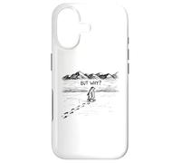 Pingouin attentionné « But Why ? » Dessiné à la Main Coque pour iPhone 17