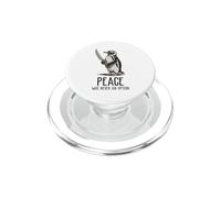 Pingouin avec Couteau La Paix n'a jamais été Une Option Meme drôle PopSockets PopGrip pour MagSafe