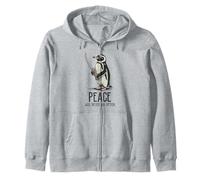 Pingouin avec Couteau La Paix n'a jamais été Une Option Meme drôle Sweat à Capuche