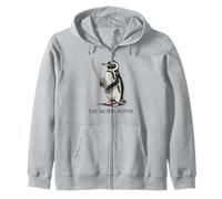 Pingouin avec Couteau La Paix n'a jamais été Une Option Meme drôle Sweat à Capuche