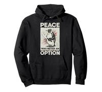 Pingouin avec Couteau La Paix n'a jamais été Une Option Meme drôle Sweat à Capuche