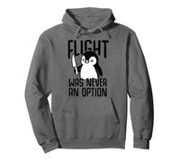 Pingouin avec Couteau vol n'a jamais été Une Option drôle Meme Sweat à Capuche