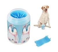 Pingouin avec écharpe Art Portable Dog Foot Washer Brosse en silicone Souple Pieds Brosse de bain pour chiens de taille moyenne à grande