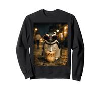 Pingouin Buvant du café glacé Animal Amusant Sweatshirt