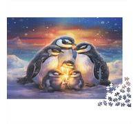 Pingouin Casse-tête 1000 Pièces en Carton De Qualité Supérieure,Jeu De Puzzles en Lot Concentration Training Puzzle pour La Décoration Murale Et Les Cadeaux,Secret Santa Original 52x38cm/1000pcs
