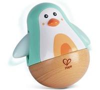 Pingouin culbuto en bois - Turquoise Vert G
