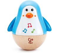 Pingouin Culbuto Musical-Jouet Musical En Bois Pour Enfant-Jouet D'Éveil De Motricité Pour Bébé Dès 6 Mois-Jouet Éducatif-Jeu De Musique Fille Et Garçon-Cadeau Naissance