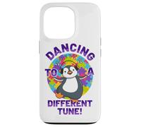 Pingouin Dansant à Une Autre Chanson de l'Autisme Coque pour iPhone 13 Pro