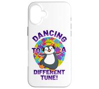 Pingouin Dansant à Une Autre Chanson de l'Autisme Coque pour iPhone 16 Plus