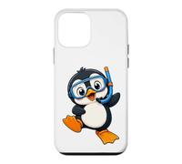 Pingouin de Dessin animé Mignon été et plongée dans l'eau Coque pour iPhone 12 Mini