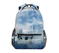 Pingouin De Glace Polaire du Sud Cartable Sac à Dos Ecole étudiant Scolaire d'ordinateur pour Voyage Ados Filles Garçons Enfant