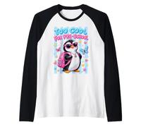 Pingouin de Retour à l'école trop Cool pour l'école Maternelle Manche Raglan