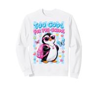 Pingouin de Retour à l'école trop Cool pour l'école Maternelle Sweatshirt