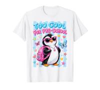 Pingouin de Retour à l'école trop Cool pour l'école Maternelle T-Shirt