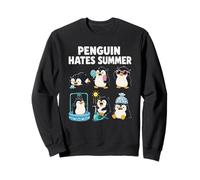 Pingouin Déteste L'été Drôle Mignon Oiseau en Sueur Journée Sweatshirt