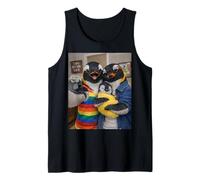 Pingouin Deux Mamans Vie Selfie Fête des Mères Queer Mom Pride Débardeur