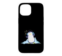 Pingouin écoutant de la Musique Coque pour iPhone 15