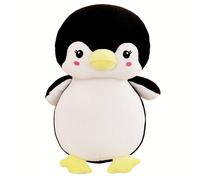 Pingouin En Peluche Dessin Animé Mignon 55cm, Peluche Animal Noir Rose Bleu, Poupée En Peluche Pour Filles, Cadeaux De Saint-Valentin, Oreillers De Canapé