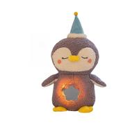 Pingouin en peluche - Poupée en peluche avec fonction de lumière musicale, jouet sensoriel pour se blottir, accessoire de confort pour la maison qui peut soulager le stress | pour Ni
