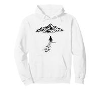 Pingouin État d'esprit Montagne Motivation Street Art Sweat à Capuche