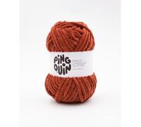 Pingouin Fil Velours 100GR à Tricoter PINGO Chenille Glitter certifié Oeko-Tex. Color : Rouge Cuivré