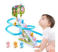 Pingouin Go Track - Toy Toy Ramp Ramp, Slide Track Set | Anniversaire De Noël Penguin Playset, Mignon Animal Coaster Jouet pour Les Tout-Petits Filles Garçons, Jouet Interactif Amusant