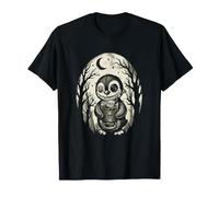 Pingouin Gothique Mignon Effrayant poupée Halloween café glacé T-Shirt