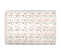 Pingouin gris dessin animé mignon tapis à langer imperméable lavable coussin de lit antidérapant tapis à couches pour enfants énurésie, 132 x 86 cm B