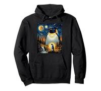 Pingouin Hurlant à la Lune Sweat à Capuche
