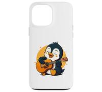 Pingouin Jouant de la Guitare Graphique garçons Filles Amateurs de Guitare Coque pour iPhone 13 Pro Max