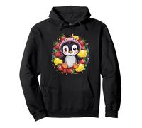 Pingouin Kawaii aux Fraises et Citrons Sweat à Capuche