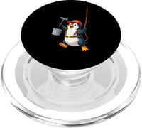Pingouin Laveur de vitres avec Corde et Seau PopSockets PopGrip pour MagSafe