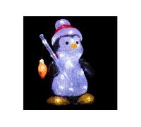 Pingouin lumineux LED extérieur H25 cm