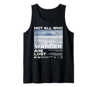 Pingouin Meme But Why Montagne Not All Who Wander are Lost Débardeur