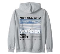 Pingouin Meme But Why Montagne Not All Who Wander are Lost Sweat à Capuche