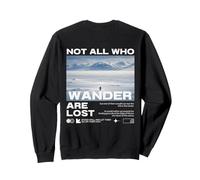 Pingouin Meme But Why Montagne Not All Who Wander are Lost Sweatshirt