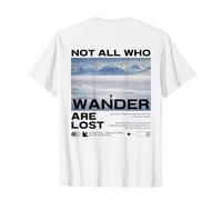 Pingouin Meme But Why Montagne Not All Who Wander are Lost T-Shirt