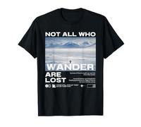Pingouin Meme But Why Montagne Not All Who Wander are Lost T-Shirt