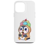 Pingouin Mignon avec crème d'été Coque pour iPhone 13 Pro Max