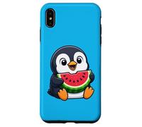 Pingouin Mignon avec pastèque été Coque pour iPhone XS Max
