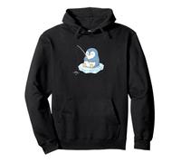 Pingouin Mignon de Dessin animé pêche sur Glace Sweat à Capuche