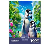 Pingouin Mignon Puzzle 1000 Pièces Educa Cadeau Unique De l'art De La Décoration Animaux Marins Jeu Éducatif Challenge Toy Adultes & Enfants des 14 Ans 38x26cm/1000pcs