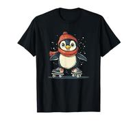 Pingouin mignon sur patins pour une balade hilarante T-Shirt